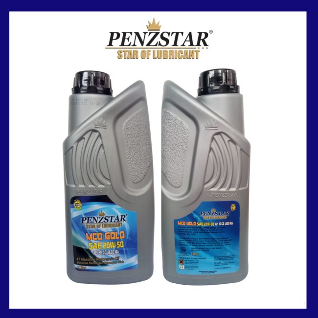 PENZSTAR MCO GOLD SAE 20W50 API SG-CD JASO MA